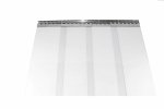 PVC Streifenvorhang Breite 1,00 m, transparent, Streifen 200 mm x 2 mm